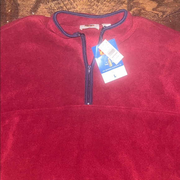 Red Pullover Fleece - Picture 2 of 5